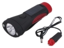 Solar&Hand-Crank Flashlight with Car Charge